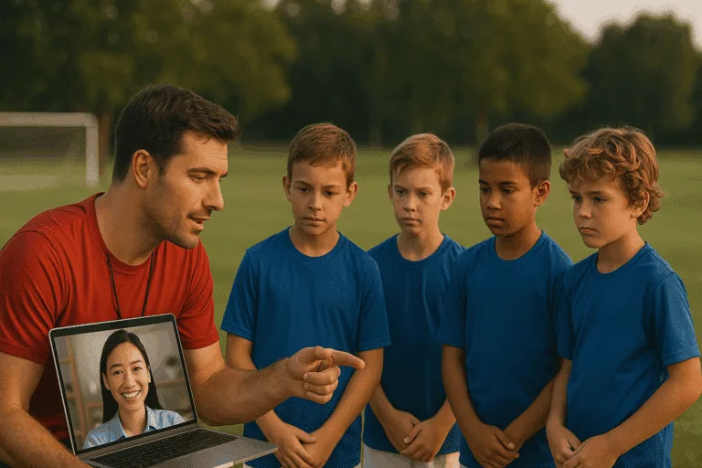 Virtual assistants in youth soccer coaching