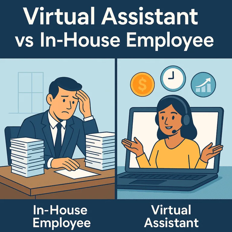 virtual assistant vs in-house employee